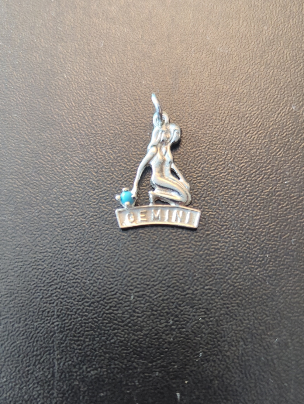 Vintage 70s Sterling Silver Gemini Pendant